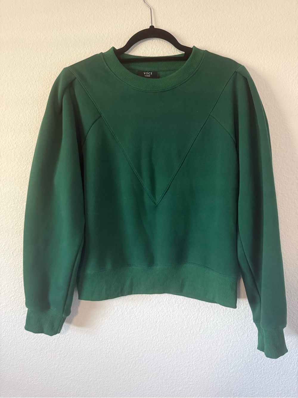 VICI Forest Green Men's Crewneck Sweater. S3